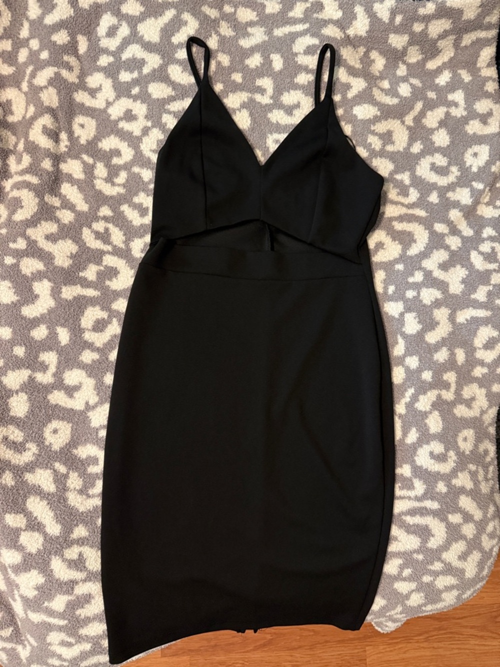 Windsor Black Spaghetti-Strap Midi Dress